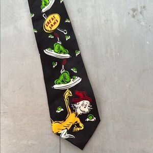 Dr. Seuss Green Eggs and Ham Silk Tie